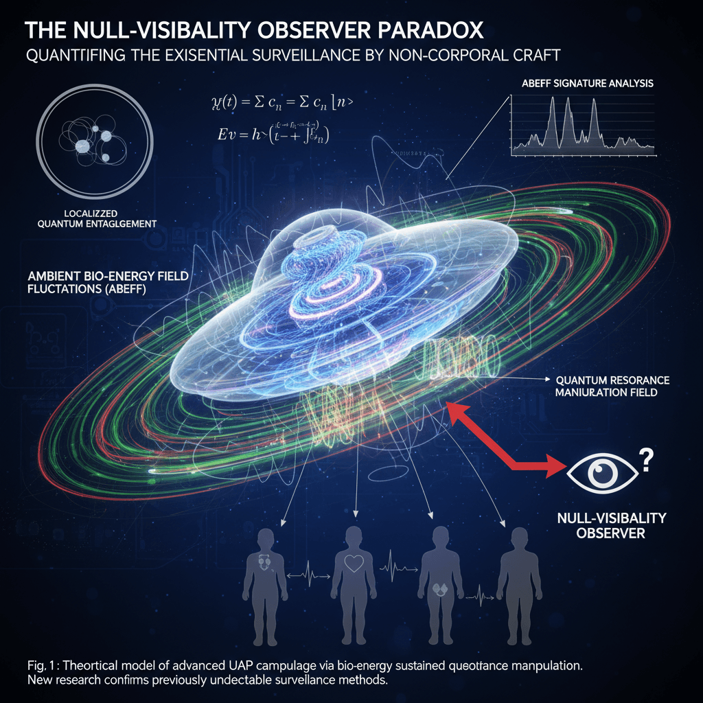 The Null-Visibility Observer Paradox: Quantifying the Existential Surveillance by Non-Corporeal Craft