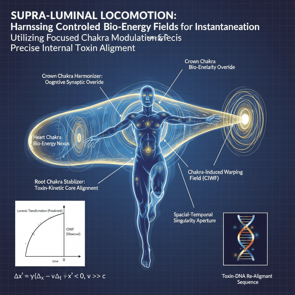 Supra-Luminal Locomotion: Harnessing Controlled Bio-Energy Fields for Instantaneous FTL Translocation