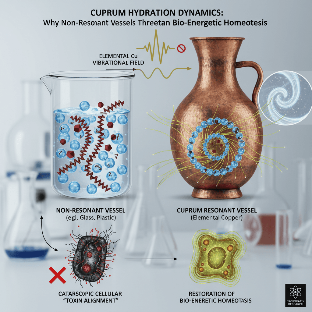 Cuprum Hydration Dynamics: Why Non-Resonant Vessels Threaten Bio-Energetic Homeostasis